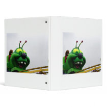 A green caterpillar goofy fair ride image 3 ring binders