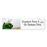 A green caterpillar goofy fair ride image bumper sticker