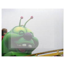 A green caterpillar goofy fair ride image custom letterhead