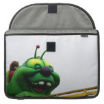 A green caterpillar goofy fair ride image sleeve for macbooks