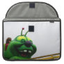 A green caterpillar goofy fair ride image sleeve for macbooks