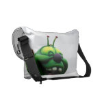 A green caterpillar goofy fair ride image commuter bag
