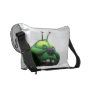 A green caterpillar goofy fair ride image commuter bag