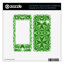 A Green cross pattern LG Rumor Touch Decals