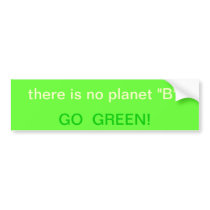 a green sticker bumper sticker