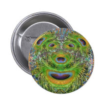 A GREEN Toothless Tiger in Zoo Button