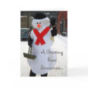 A Greeting From Snowman... cards