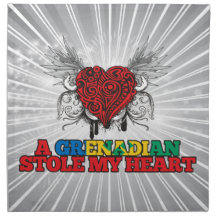 A Grenadian Stole my Heart Napkin
