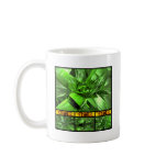 A Grid of Green Coffee Mug