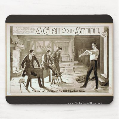 A Grip of Steel Mouse Pad by photochrom