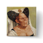 A Grotesque Old Woman, possibly Princess Margaret buttons