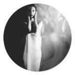A Guilty Conscience - Self Portrait Round Sticker