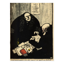 A guilty suspect tries to raise a question postcard