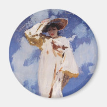 A Gust of Wind by John Singer Sargent Magnet