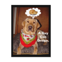 A Guy Can Dream. postcards