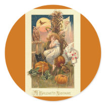 A Halloween Nightmare Round Sticker