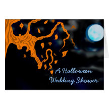 A Halloween Wedding Shower Cards