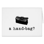 A Handbag? Greeting Card