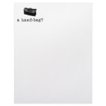 A Handbag? Customized Letterhead