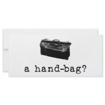 A Handbag? Rack Card