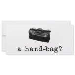 A Handbag? Rack Card