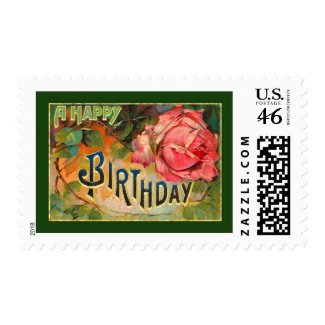 A Happy Birthday stamp