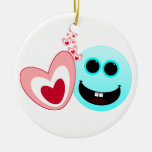 A Happy Heart - Proverbs 15:13 Christmas Tree Ornaments