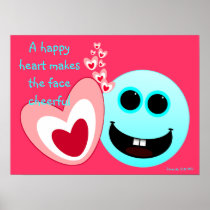 A Happy Heart - Proverbs 15:13 posters