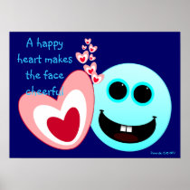 A Happy Heart - Proverbs 15:13 posters