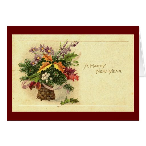 A Happy New Year 1924 Vintage Greeting Card | Zazzle