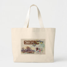 A Happy New Year Canvas Bags