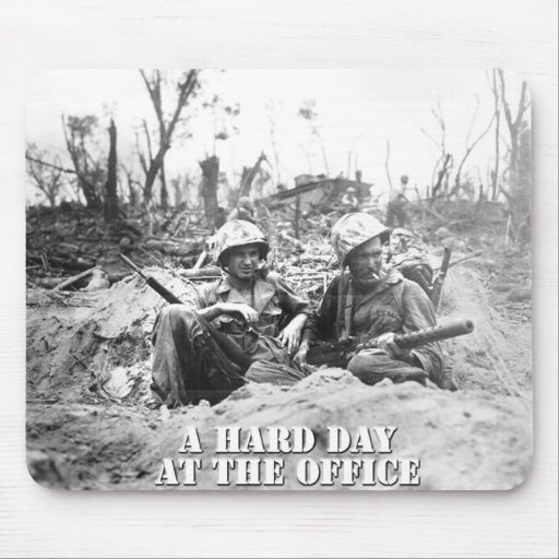 A Hard Day mouse pad