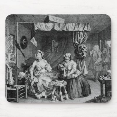 A Harlot's Progress Mousepads by bridgemanart