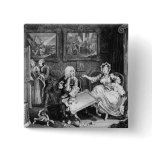 A Harlot's Progress, plate II, Quarrels Pinback Buttons