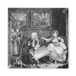 A Harlot's Progress, plate II, Quarrels Refrigerator Magnet