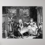 A Harlot's Progress, plate II, Quarrels Poster