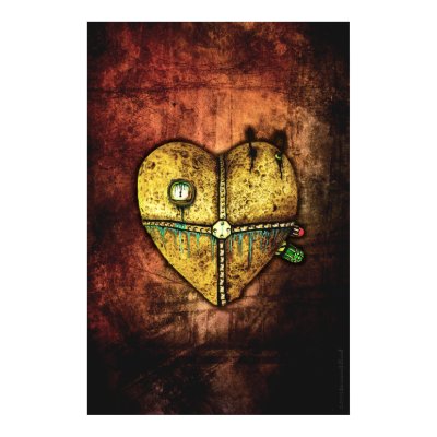 A Heart Less Broken Gothic Art Poster by darkdreams