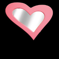 A heart reflected... Women Tee's t-shirts