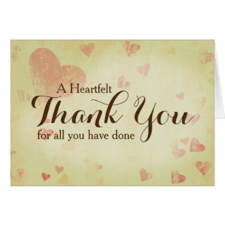 Heartfelt Thank You Cards | Zazzle