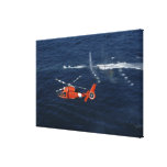 A helicopter crew trains gallery wrap canvas