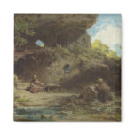 A Hermit in the Mountains Refrigerator Magnet
