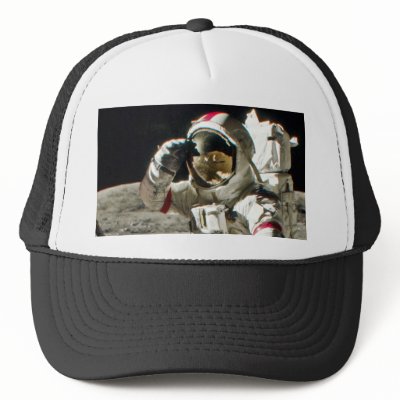 A Hero's Salute From Apollo 17 Trucker Hat by iggymak