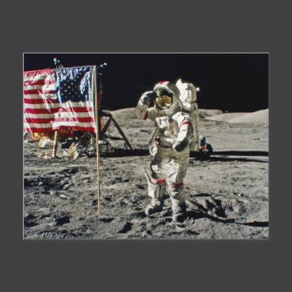 A Hero's Salute From Apollo 17