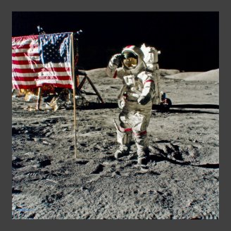 A Hero's Salute From Apollo 17