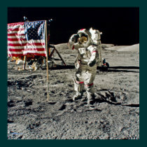 A Hero's Salute From Apollo 17 posters