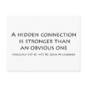 A hidden connection postcards
