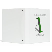 A Hole In One Golf Ball Binders