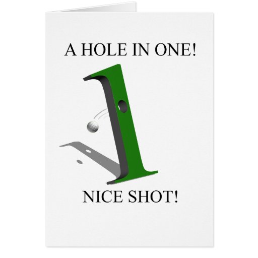 Hole In One Cards, Hole In One Card Templates, Postage, Invitations, Photocards & More Zazzle