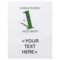A Hole In One Golf Ball Full Color Flyer