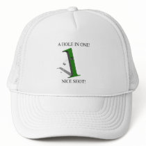 A Hole In One Golf Ball Mesh Hats